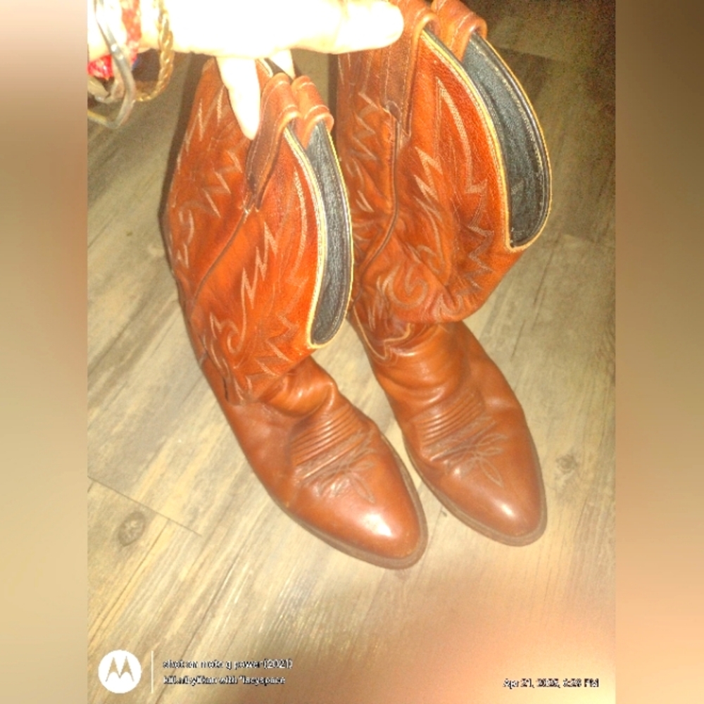 Dan Post Sunrise Canyon Leather Cowboy Boots sz 10.5